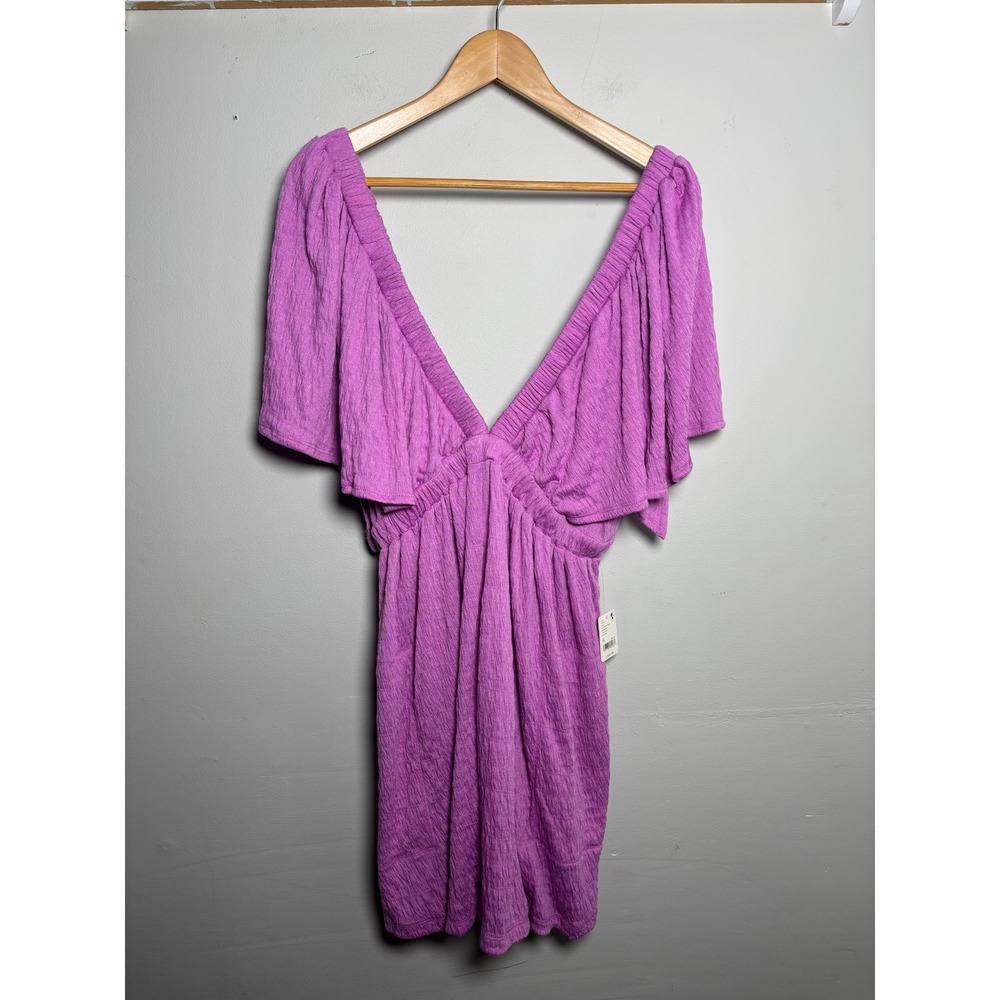 Free People FP Beach Crushed Violet Romper Womens XL NWT